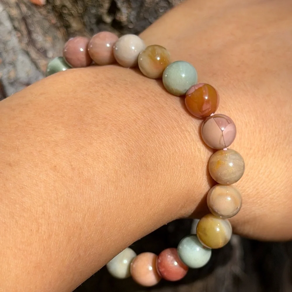 9mm stretchable multicolor dainty‎ Alashan bracelet 0451